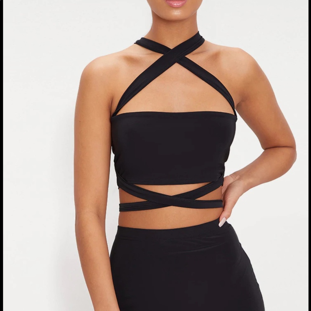 Black tie top